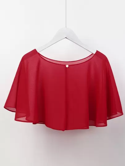 1pc Single Button Shawl Minimalist Women Poncho Ideal For Going Out & Dressing Up Your Look Accessories Women