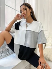 SHEIN Unity 撞色頂針大碼上衣 - 彩色 - 查看 6
