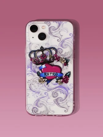 Coque de téléphone portable avec motif cœur