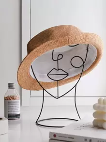 1 pièce Décoration d'art de forme abstraite de figure, objet décoratif minimaliste en fer pour la décoration de la maison, meilleur cadeau