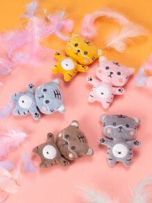 1入組隨機色老虎設計寵物毛絨玩具 - 彩色 - 查看 3