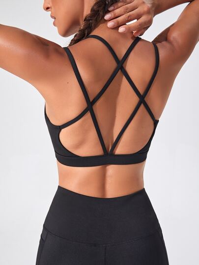 Strappy Back Sports Bra