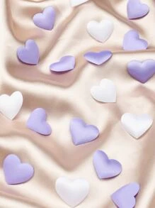 100pcs Random Color Heart Confetti, Non-woven Fabric Throwing Confetti For Party - Multicolor - View 3