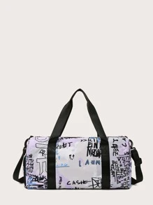 Bolsa de entrenamiento con estampado de letra - Multicolor - Ver 3