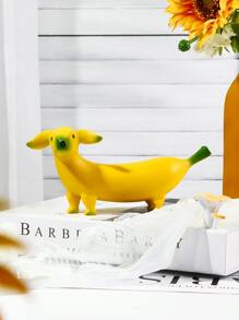 1pc Banana Design Dog Shaped Decoration Craft Best Gifts Birthday - Multicolor - View 1