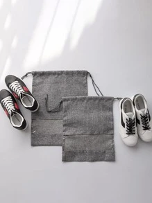 1 pieza Bolsa de paquete portátil zapato - Gris Oscuro - Ver 4