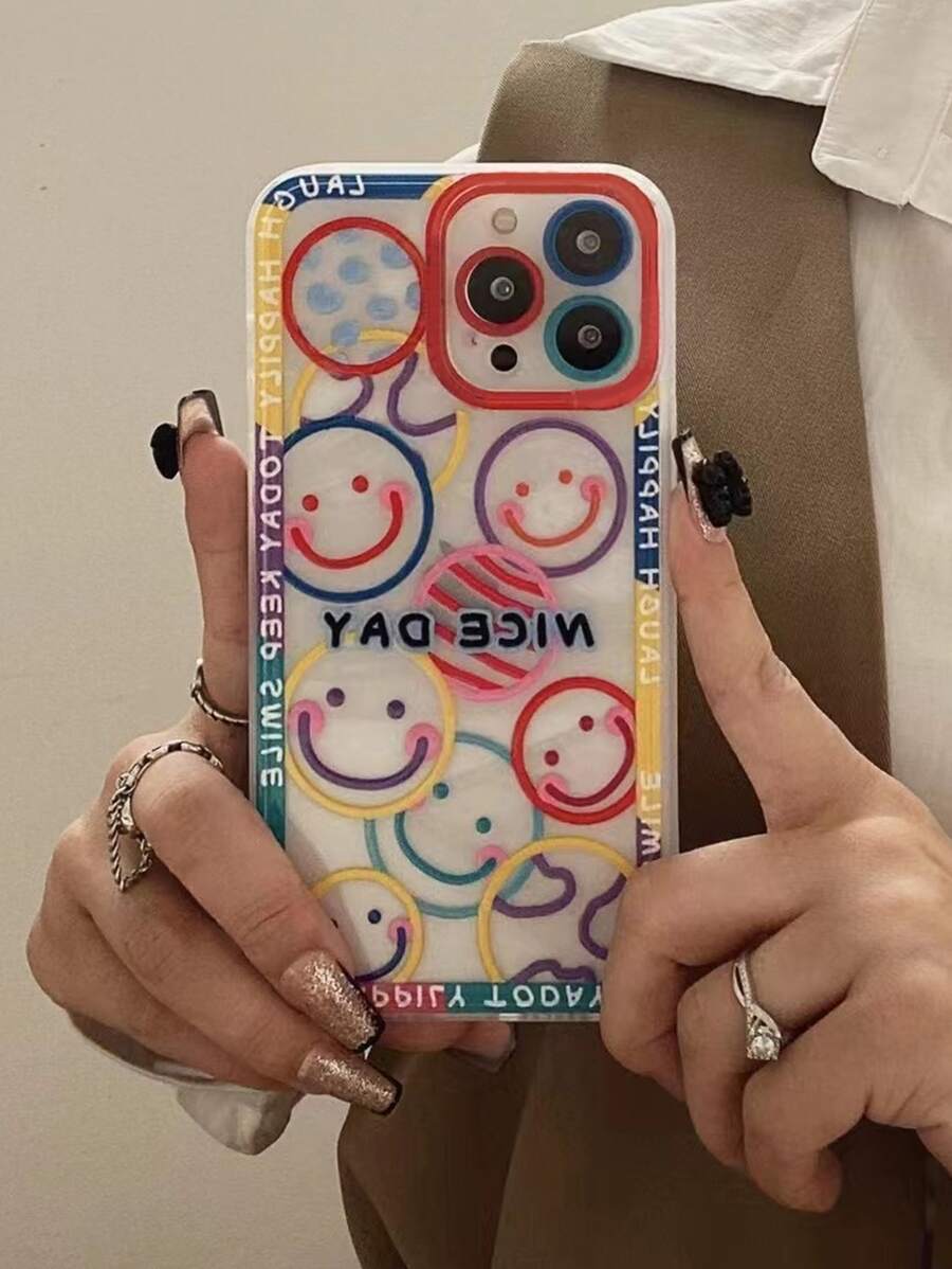 Funda para móvil cara de dibujos animados - Multicolor - Ver 1