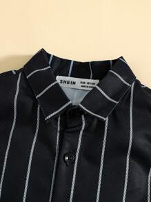 Baby Boy Stripe Shirt & Shorts - Multicolor - View 3