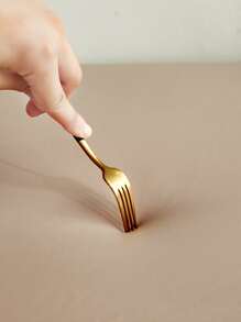 1pc Plain Stretchy Sofa Slipcover - Khaki - View 4