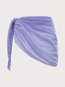 Swim Mod 側打結沙灘纏腰式半身裙