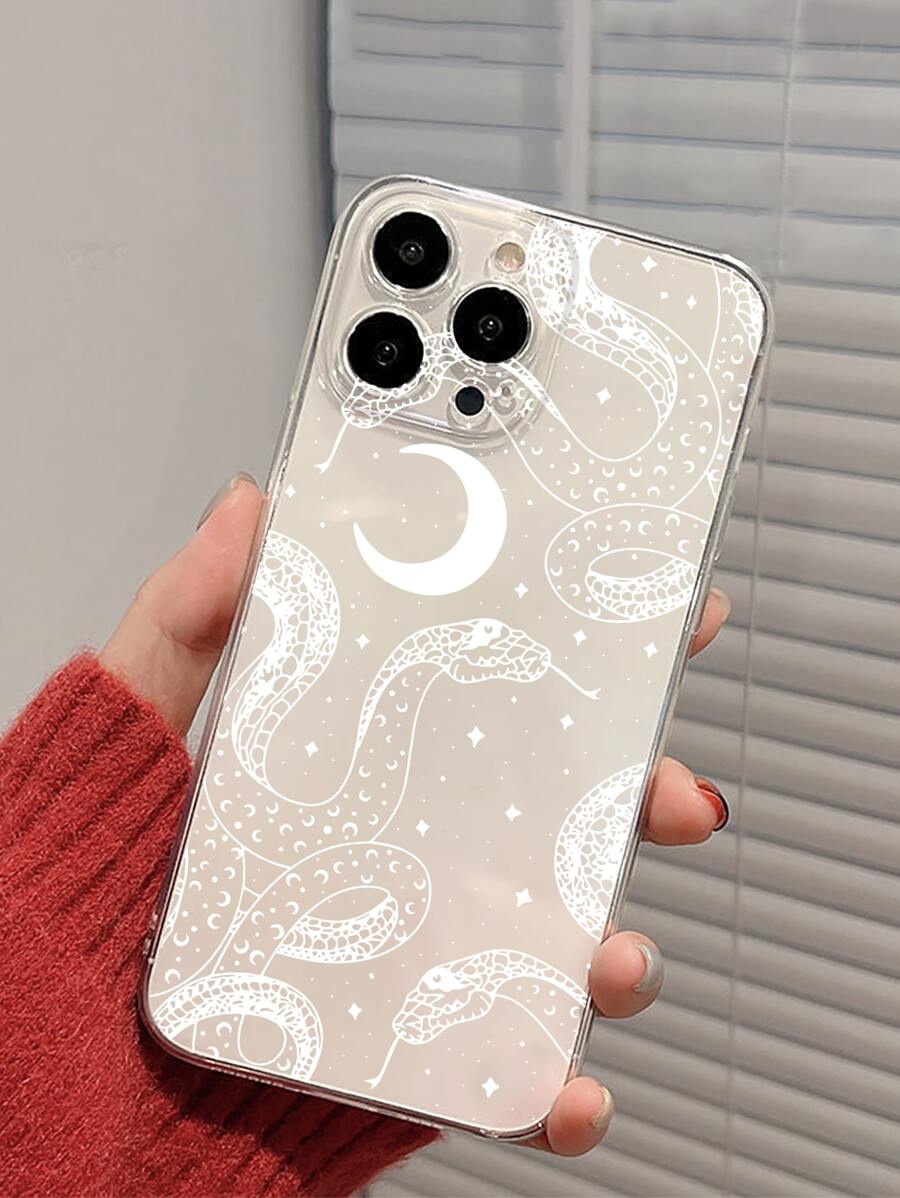 蛇纹透明手机壳，国际版，非国内版 - 彩色 - 查看 1