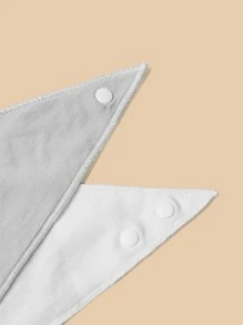 4pcs Baby Random Color Bandana Bib - Multicolor - View 7