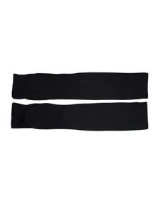 Mangas de protección solar deportivas anti UV, 1 par de mangas de protección solar para brazos - Negro - Ver 2