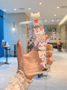 3d卡通貓手機殼,支援iphone 15/15 Pro/15 Plus/15 Pro Max/14/14 Plus/14 Pro/14 Pro Max/11 Pro Max/12/12 Pro/12 Pro Max/13/13 Pro/13 Pro Max/11/11 Pro和samsung S24uu/s24+/s24等型號 - 彩色 - 查看 3