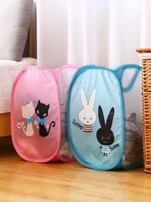 1 pieza Cesta de lavandería al azar con dibujos animados - Multicolor - Ver 1