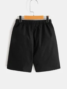 SHEIN 男孩卡通和字母圖案短褲