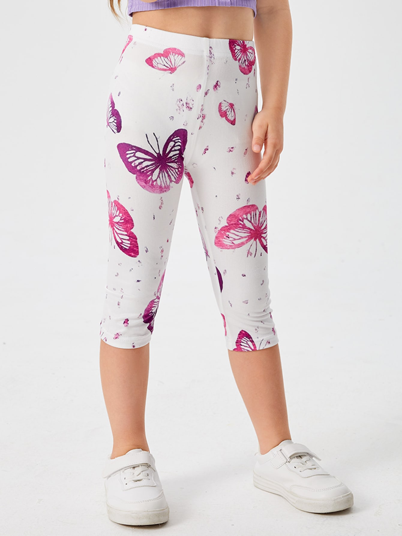 Toddler Girls Butterfly Print Leggings 