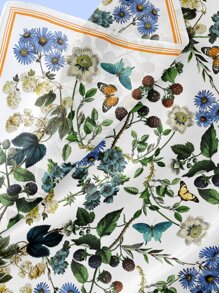 1 Khăn Quấn Khăn Turban Thời Trang In Hoa Thanh Lịch Cho Nữ-Mũ Chemo Mềm, Khăn Trùm Đầu, Mũ Hijab, Và Khăn Bandana, Dây Buộc Tóc, Băng Đô Lý Tưởng Để Trang Điểm Cho Bạn - Nhiều màu - Xem 2