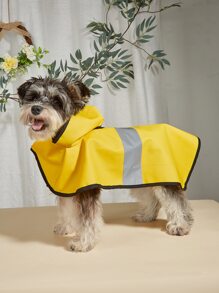 Impermeable para mascota reflectante - Amarillo - Ver 1