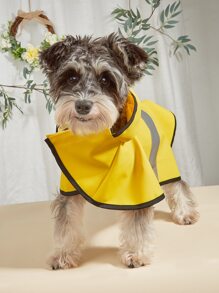 Impermeable para mascota reflectante - Amarillo - Ver 3