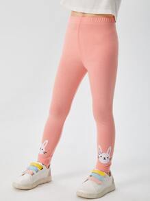 小女童卡通圖案緊身打底褲