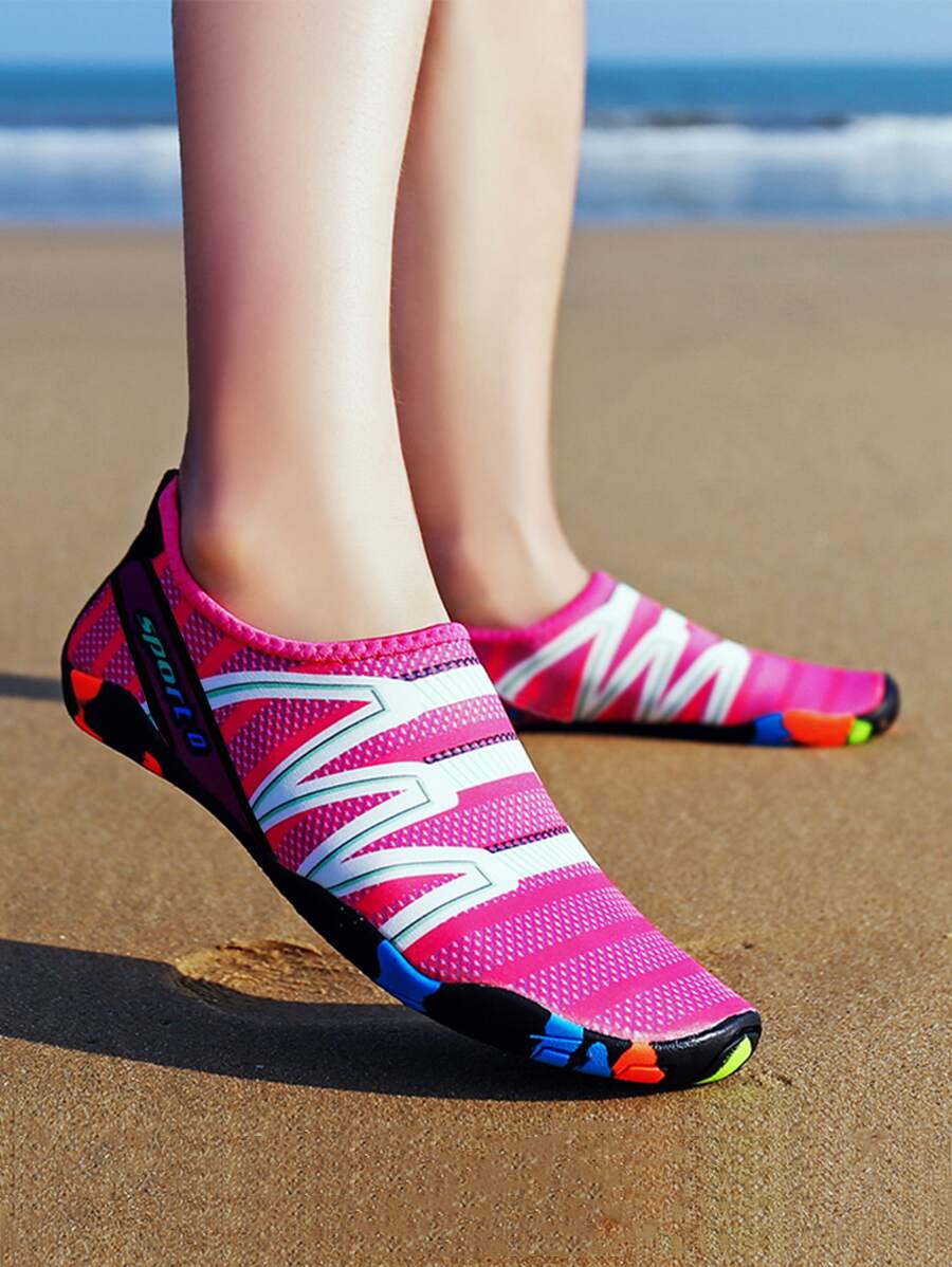新款跨境户外涉水鞋，多功能，适合游泳、瑜伽 - 玫紅色 - 查看 1