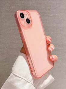 电镀2.0mm厚亚克力防震手机壳，兼容 15/15 Pro Max/15 Pro/15 Plus/11/12/13/14 Pro Max/Xs/Xr/11 Pro/11 Pro Max/12 Pro/12 Pro Max/13 Pro/13 Pro Max/7 Plus/14 Pro/14 Pro Max/14 Plus/7 Plus/8 Plus/8/SE2，柔软简约风格，国际版，非国内版 - 粉色 - 查看 5