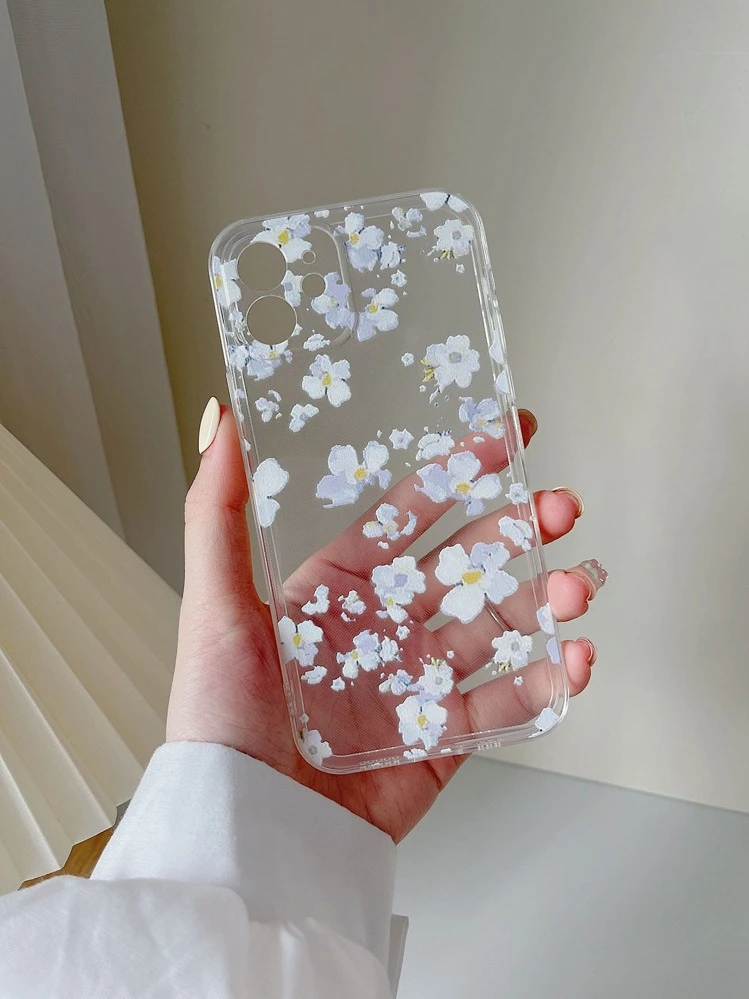 Floral Clear Phone Case - Multicolor - View 2