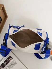 Học sinh trung học Túi đeo vai đa năng cho sinh viên năm nhất Túi đeo vai thường ngày Túi xô họa tiết chữ cái có móc khóa, Túi xách đi học khi đi du lịch, đại học, ngoài trời Túi đeo hông du lịch thời trang di động đa chức năng ngoài trời Quà tặng Đồ dùng du lịch Túi đeo chéo cắm trại Mùa hè trở lại trường Túi màu trắng Ba lô Túi đeo chéo Đồ dùng học tập mùa xuân - trắng - Xem 5