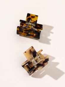 3 件方形发夹，适合日常造型，适合校园约会度假日常旅行休闲爪夹发夹发夹发夹发夹发夹，学校用品，大学秋冬发饰，适合女士蝴蝶结 - 彩色 - 查看 7