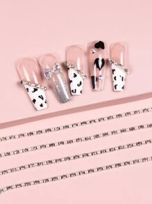 使用 3D 美甲装饰立即提升您的外观 100 厘米水钻仿珍珠链指甲装饰 DIY 女士和女孩指甲饰物指甲宝石指甲用品 - 彩色 - 查看 4