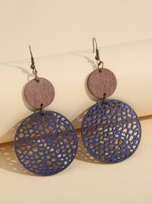 Hoa tai hình tròn thả rỗng - Nhiều màu - Xem 6