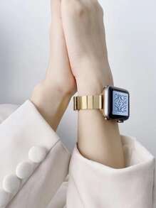 不銹鋼錶帶適用於Apple Watch - 金色 - 查看 3