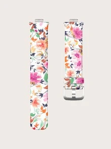 Floral Print Watchband Compatible With Huawei Watch Fit - Multicolor - View 4