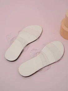 Dép bệt Nữ màu trơn Đúng mốt - Màu be - Xem 4