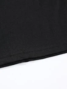 Manfinity 男士花卉圖案和日文字元圖案T恤