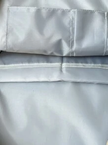 Ba lô kẻ sọc thời trang cổ điển dành cho nữBa lô đi học, sức chứa lớn, ngăn đựng máy tính xách tay, di động, thích hợp cho các cô gái tuổi teen Sinh viên đại học nữ, nam và nữĐại học, trường tiểu học, trung học cơ sở, trung học phổ thông, công việc, kinh doanh, đi làm, ngoài trời, du lịch, đi chơi, hoàn hảo cho Trở Lại Trường Học,Ngày Đầu Tiên Đến Trường - Màu Xám nhạt - Xem 5