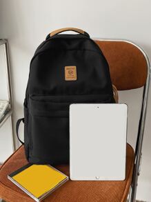 Mochila multifunción minimalista de gran capacidad - Negro - Ver 4