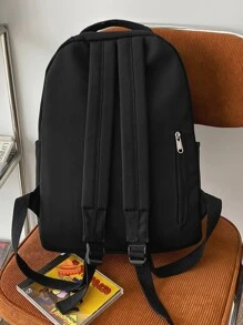 Mochila multifunción minimalista de gran capacidad - Negro - Ver 6