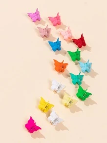 Garra de pelo en forma de mariposa y cola de sirena, color aleatorio para mujeres y niñas - Multicolor - Ver 1