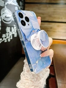 Ốp điện thoại họa tiết vân đá cẩm thạch với thiết kế cầm nắm chắc chắn, tương thích với iPhone 15/15Plus/15Pro/15Promax, phiên bản quốc tế, không phải phiên bản nội địa. - Nhiều màu - Xem 3