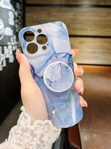 Ốp điện thoại họa tiết vân đá cẩm thạch với thiết kế cầm nắm chắc chắn, tương thích với iPhone 15/15Plus/15Pro/15Promax, phiên bản quốc tế, không phải phiên bản nội địa. - Nhiều màu - Xem 4