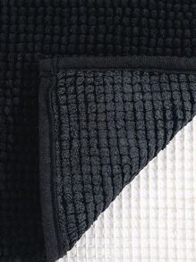 1pc Anti-slip Bath Rug - Black - View 2