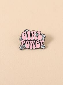 QIHOO 花朵与字母装饰胸针 情人节、妈妈、母亲、母亲节、礼物 - 彩色 - 查看 2