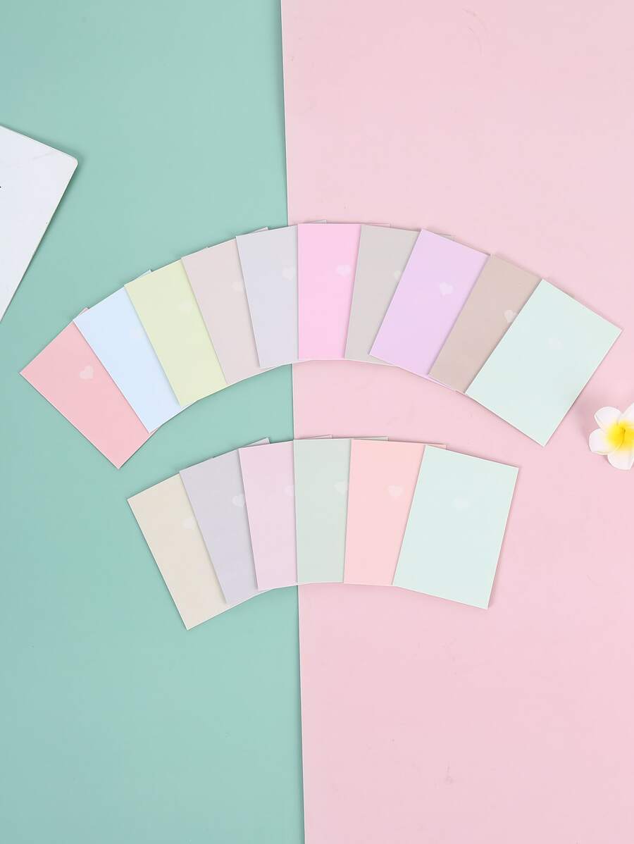 16入組愛心圖案賀卡派對禮品生日卡訊息卡邀請函禮品卡 - 彩色 - 查看 1