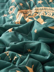 Eid Sheep Print Quilted Bedspread