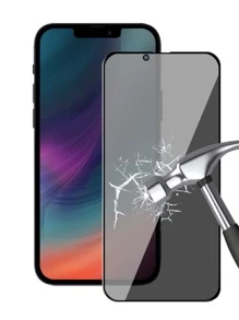 1 Miếng bảo vệ màn hình riêng tư & 1 Miếng bảo vệ ống kính máy ảnh & 1 Miếng dán mặt sau Tương thích với iPhone15/15Plus/15Pro/15Promax - Màu xám đen - Xem 9