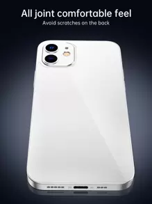 2pcs Privacy Screen Protector & Back Film Compatible With iPhone 15/15Pro/15Plus/15Promax - Black - View 6