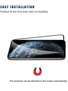 3張鋼化膜相容於iPhone 15/15Pro/15Plus/15Promax - 黑色 - 查看 3