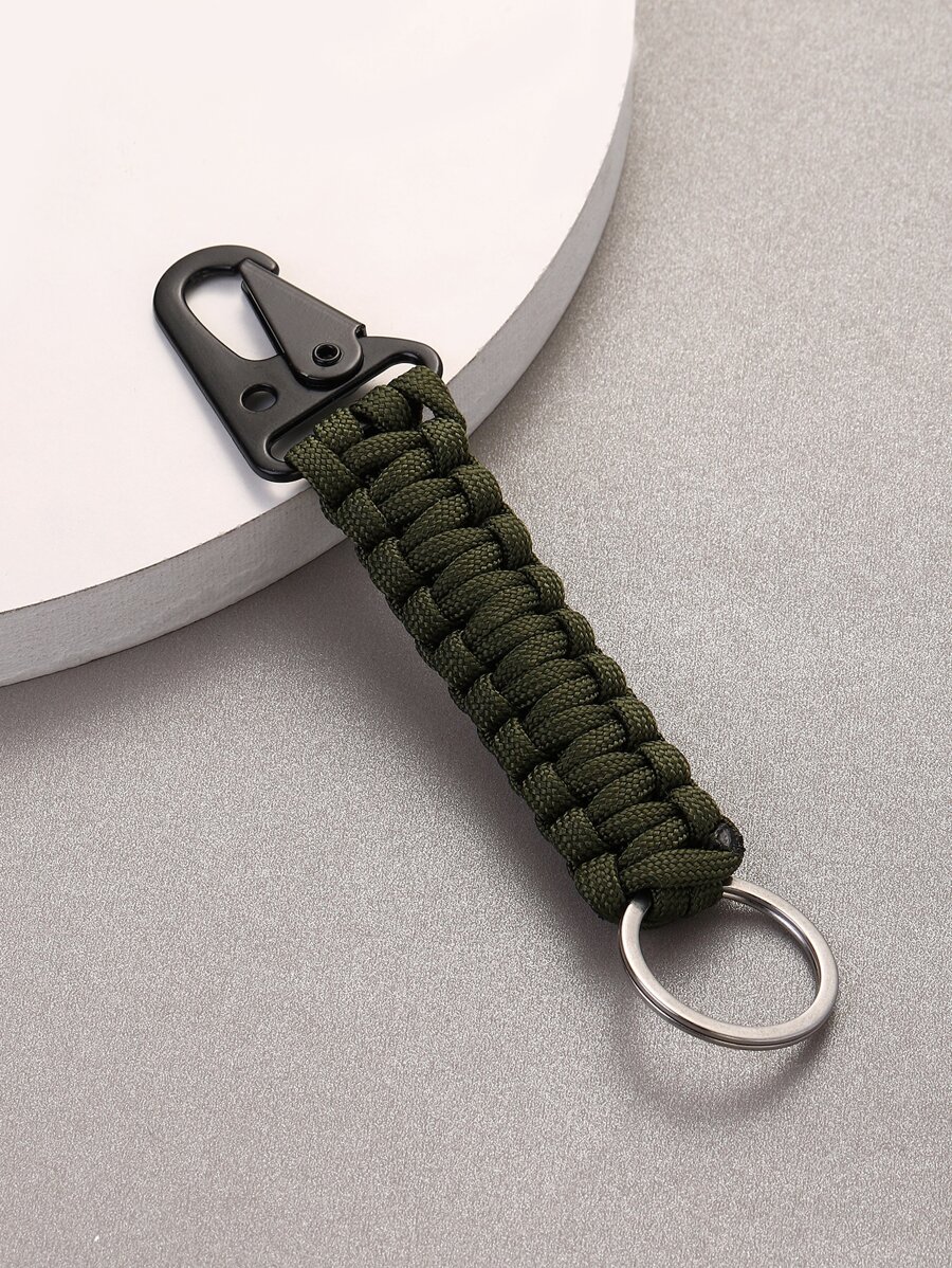 Hombres Llavero cuerda trenzada